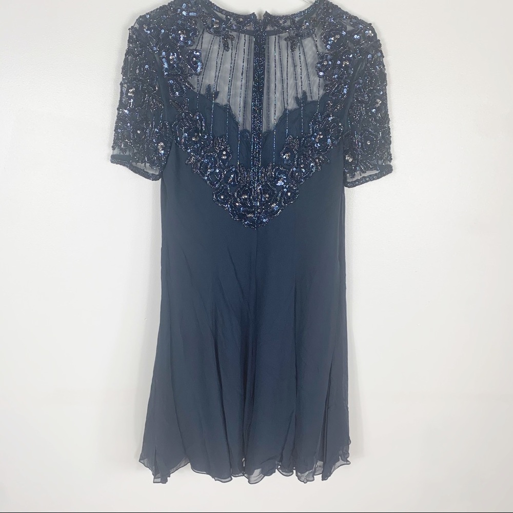 Silk vintage gown Black Tie by Oleg Cassini